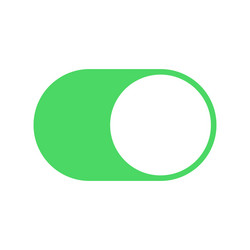 Button for turning on and off color vector