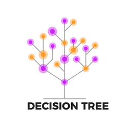 Decision Tree Algorithm Icon vector image