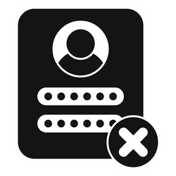 login error showing access denied on account vector image