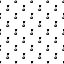mitten jumping out from a box pattern simple style vector image