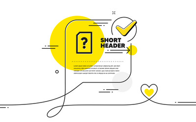 unknown document icon file with question vector image