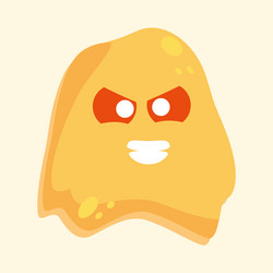 Evil virus cartoon Royalty Free Vector Image - VectorStock