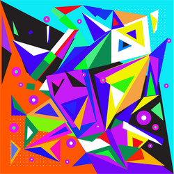 abstract modern triangles background pattern vector image