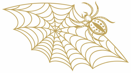 intricate spider web art design generative ai vector image