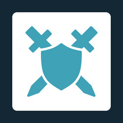 guard icon from commerce buttons overcolor set vector image