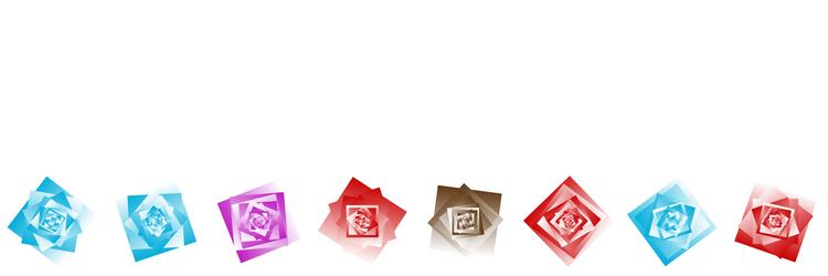 geometric square design shape with random shaded vector image