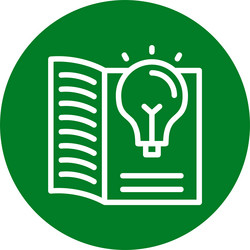 learn wiz line circle style icon design vector image