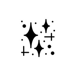 Star cluster icon simple sign vector