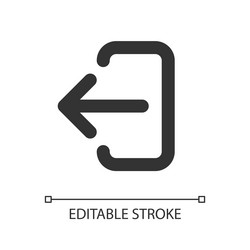 export data pixel perfect linear ui icon vector image