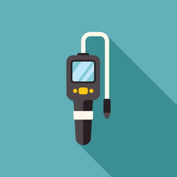 gas detector measuring device detecting methane vector image