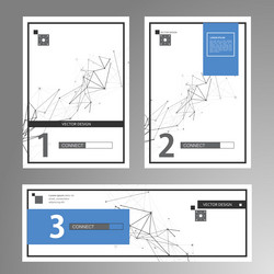 Layout of a4 format cover design templates vector