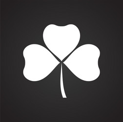 clover icon on background for graphic and web vector image