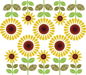 Sunflowers vector