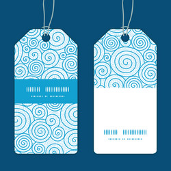 abstract swirls vertical stripe frame pattern tags vector image