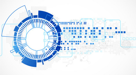 Abstract technological background with various vector