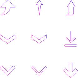 arrows directions pointer arrow user vector image