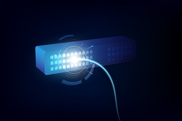 connection line on networking telecommunication vector image