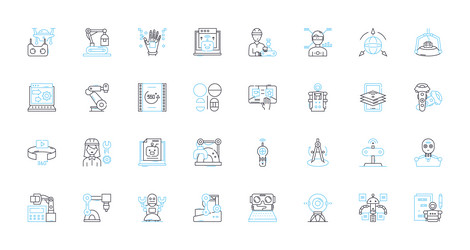 3D Modeling Icon Set - Rendering & Surfaces vector image