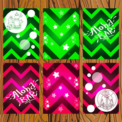 set of seamless patterns in the form zigzags vector image