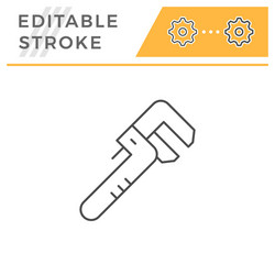 Adjustable wrench icon Royalty Free Vector Image