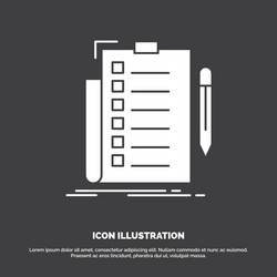 expertise checklist check list document icon vector image