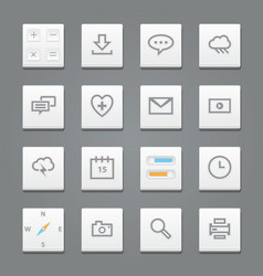 Icon buttons vector