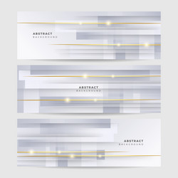 Modern minimal and clean white gold background Vector Image