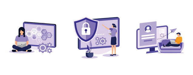 cloud service access shared document cyber vector image