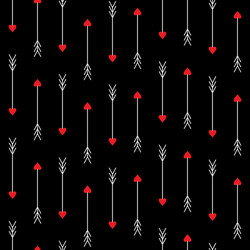 Love arrows seamless pattern vector