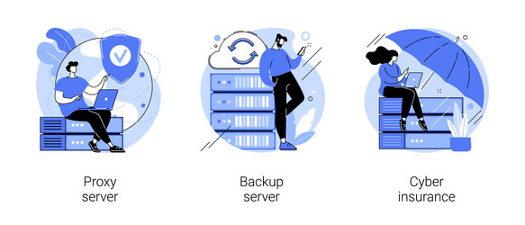 online data access and security abstract concept vector image