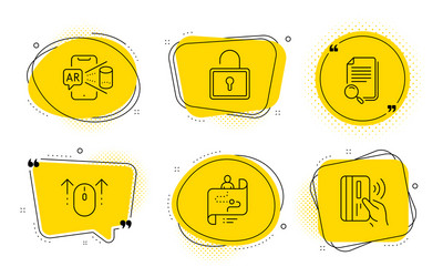 search file journey path and swipe up icons set vector image