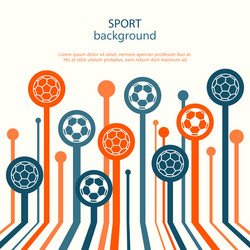 concept of web banner sport background vector