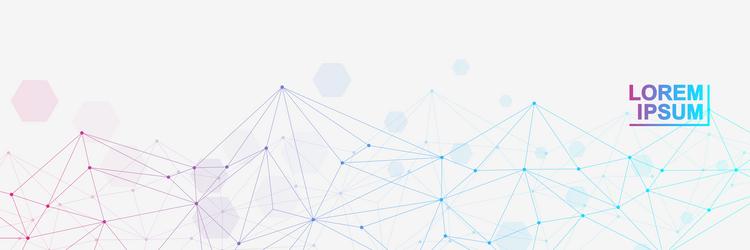 global network connection website header or banner vector image