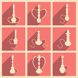 flat with shadow concept and mobile application vector image