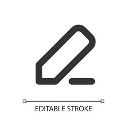 note taking pixel perfect linear ui icon vector image