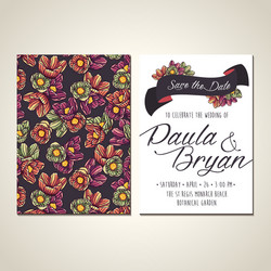 save the date vector image