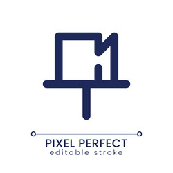 attached message pixel perfect linear ui icon vector image
