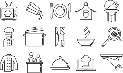 Master Chef Outline Vector Images (over 230)