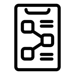 clipboard representing data analysis vector image
