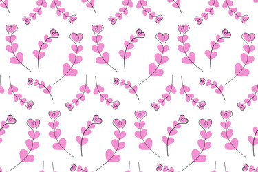 seamless pattern of abstract brunches by color vector image
