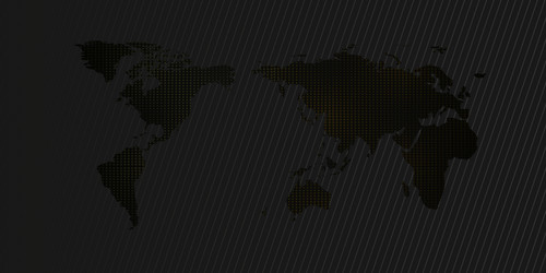 world map isolated on black Vector Image