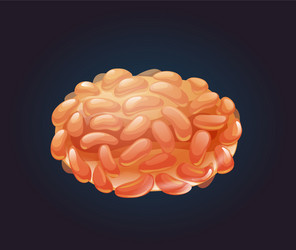 Cartoon 3d model hiv virus immunodeficiency Vector Image
