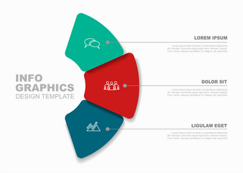 Infographic Template with Circular Elements vector image