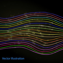abstract colorful lines background vector image