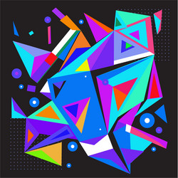 abstract modern triangles background pattern vector image