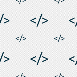 code sign icon programming language symbol vector image