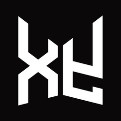 Xy logo monogram hexagon abstract shape images Vector Image