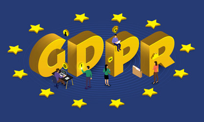 Gdpr concept vector