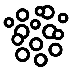 abstract minimalist pattern with overlapping vector image