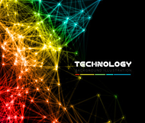 abstract network connection background vector image